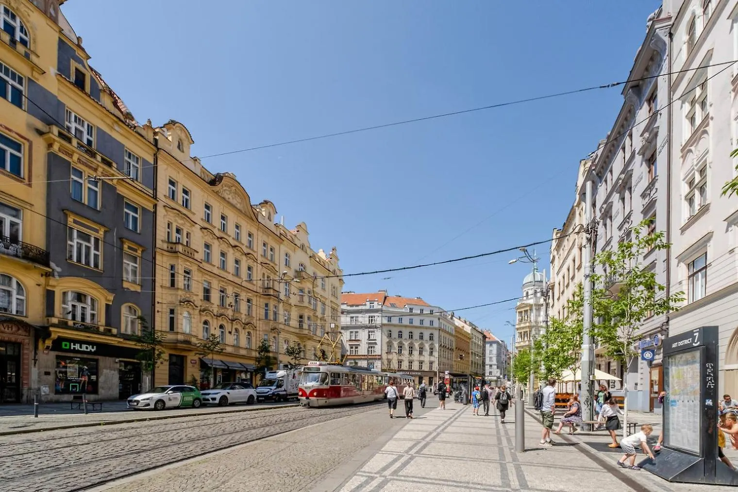Lägenhet Blueground Letna Furnished Studio Foodie Area Prg-49 Prag Tjeckien